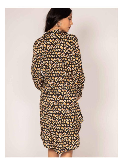 Vestito chemisier lungo con stampa IGIRL - Kiabi