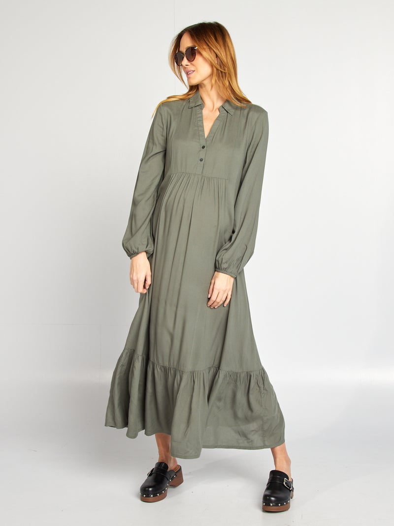 Vestito chemisier premaman VERDE - Kiabi
