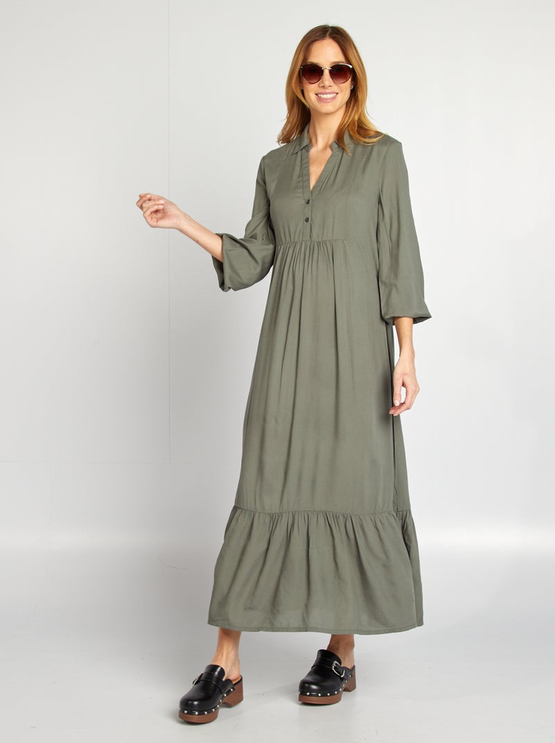 Vestito chemisier premaman VERDE - Kiabi