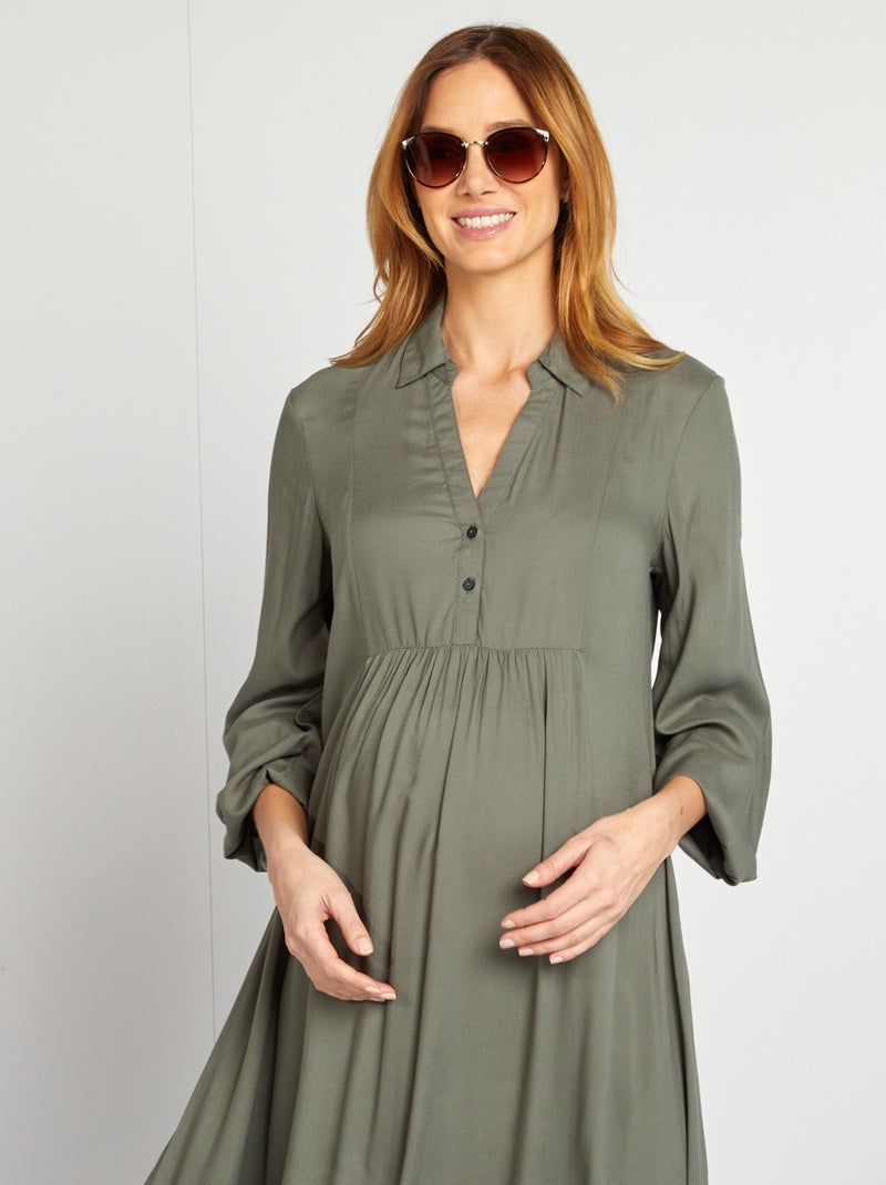 Vestito chemisier premaman VERDE - Kiabi