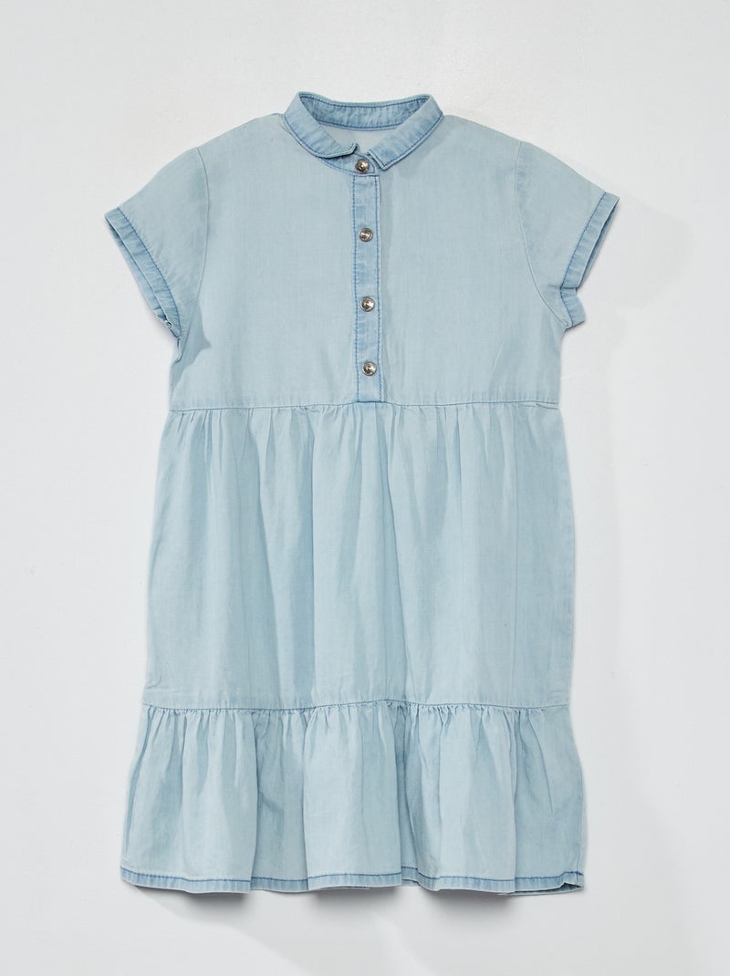 Vestito con balza blu - Kiabi
