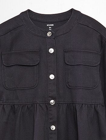 Vestito con bottoni vestito a maniche lunghe - maniche lunghe