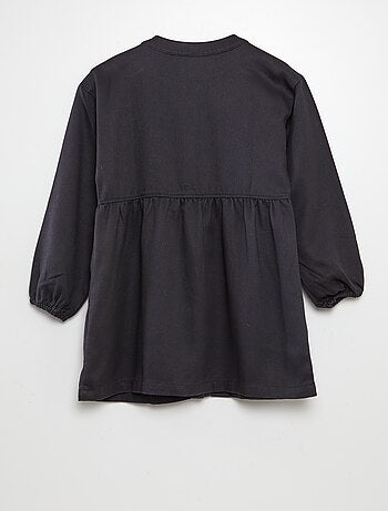Vestito con bottoni vestito a maniche lunghe - maniche lunghe