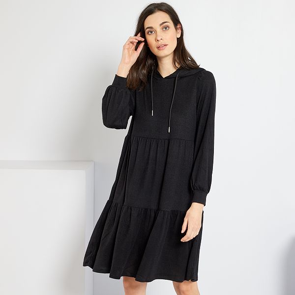 Vestito con cappuccio Donna dalla 38 alla 52 - nero - Kiabi - 25,00€