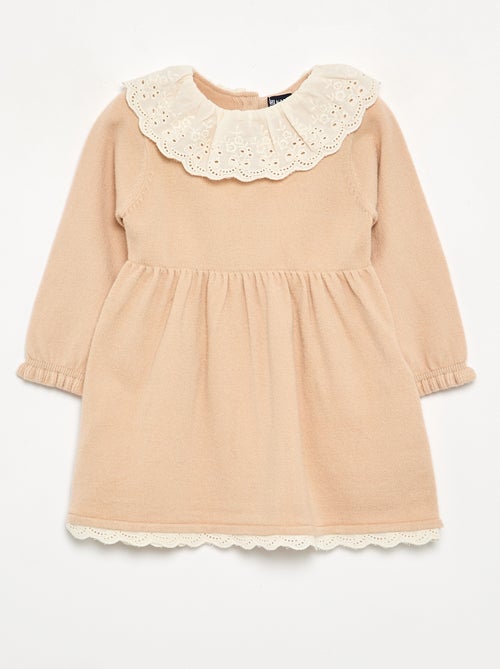 Vestito con collo Claudine + collant - Kiabi