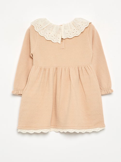 Vestito con collo Claudine + collant - Kiabi