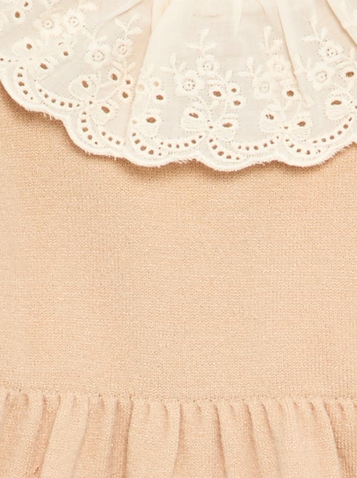 Vestito con collo Claudine + collant - Kiabi