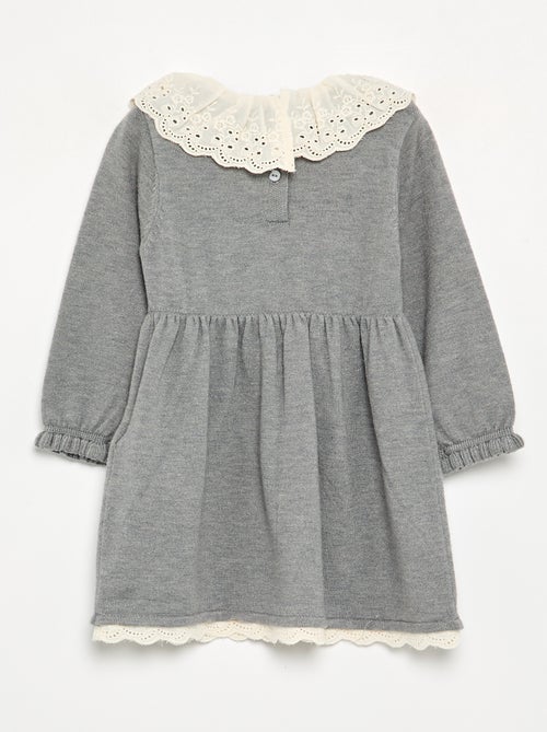 Vestito con collo Claudine + collant - Kiabi