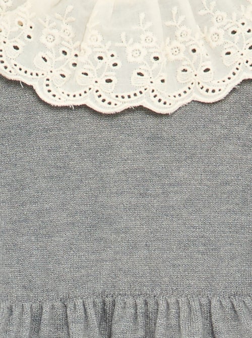 Vestito con collo Claudine + collant - Kiabi