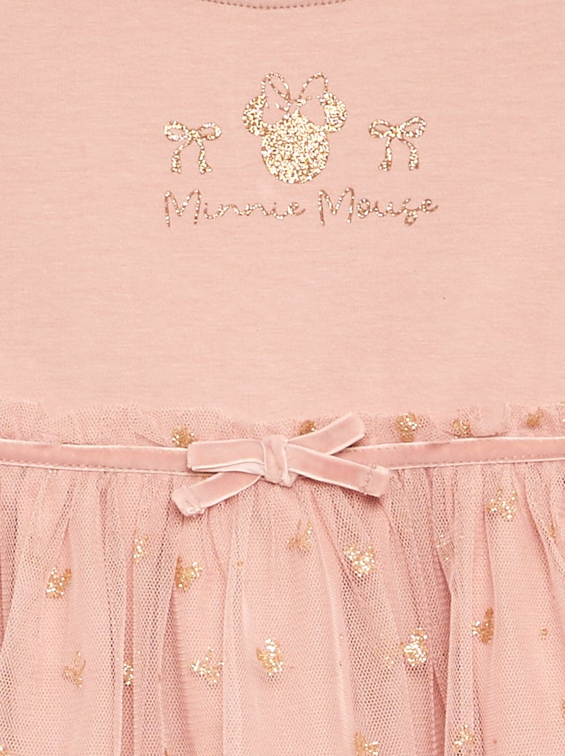 Vestito con gonna in tulle "Minnie" "Disney" Rosa - Kiabi