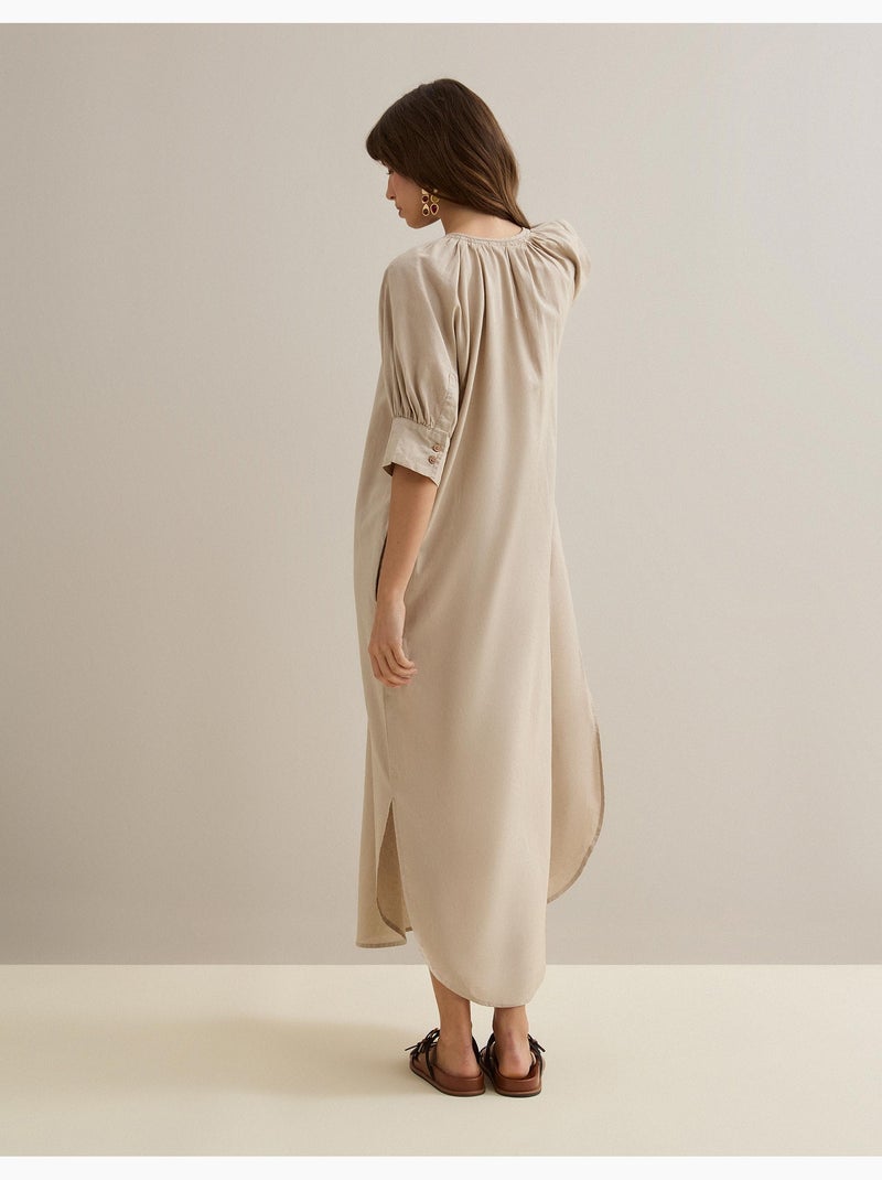 Vestito con lino, MO Fashion Beige - Kiabi