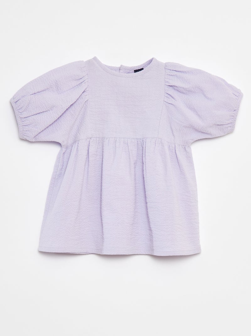 Vestito con maniche a palloncino Viola - Kiabi