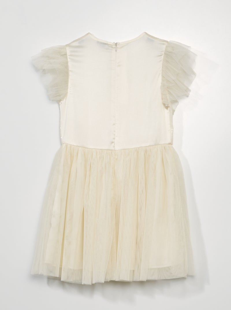 Vestito con paillettes BIANCO - Kiabi