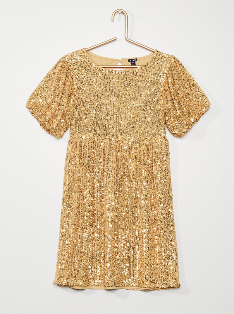 Vestito con paillettes BIANCO - Kiabi