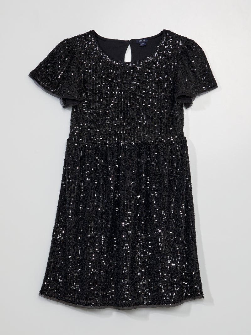 Vestito con paillettes NERO - Kiabi