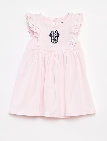 Vestito con ricami a punto inglese Disney