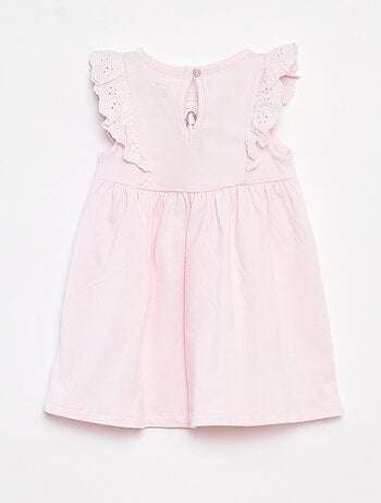 Vestito con ricami a punto inglese Disney