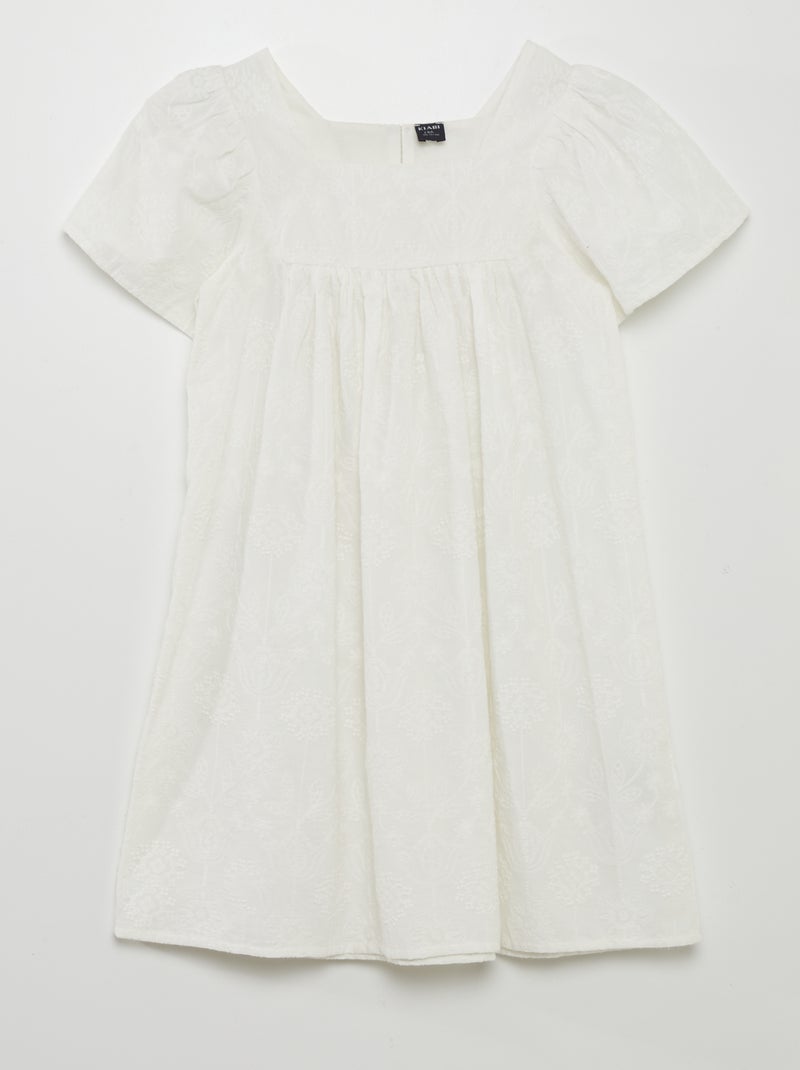 Vestito con ricami indiani - BIANCO - Kiabi
