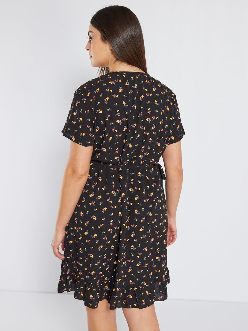 Sandali da donna neri floreale | Acquisti Online su