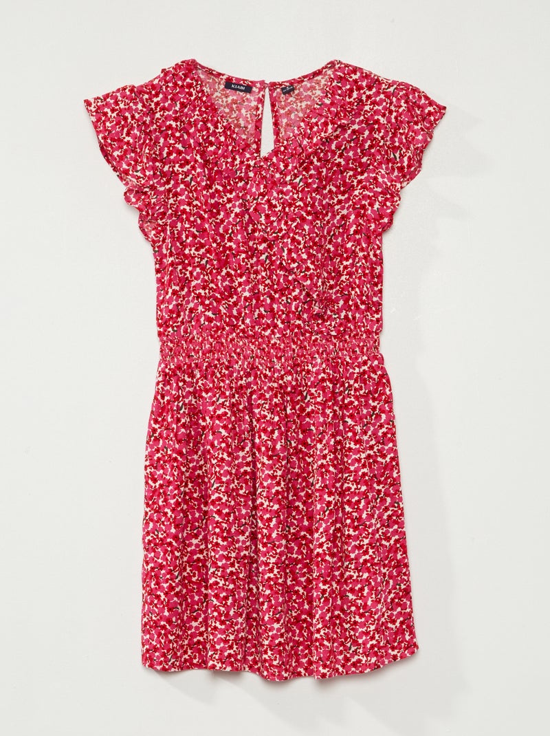 Vestito con scollo incrociato ROSA - Kiabi
