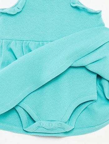 Vestito con spalline e body integrato