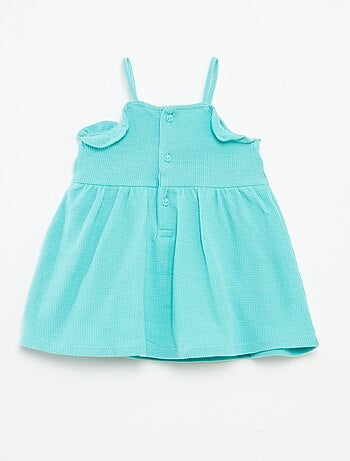 Vestito con spalline e body integrato