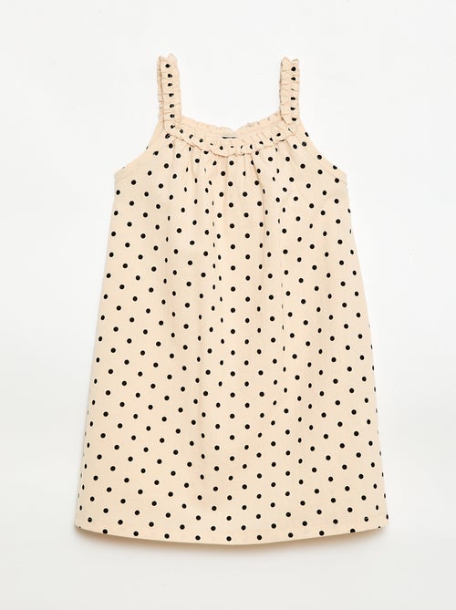 Vestito con spalline e scollo a balze - Kiabi