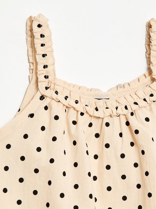 Vestito con spalline e scollo a balze - Kiabi