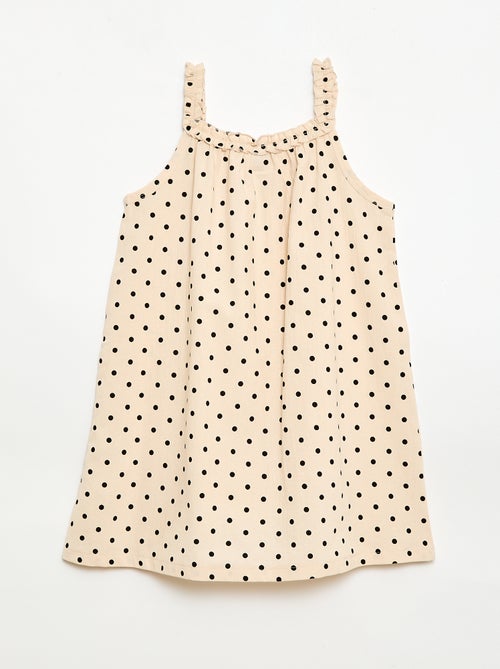 Vestito con spalline e scollo a balze - Kiabi