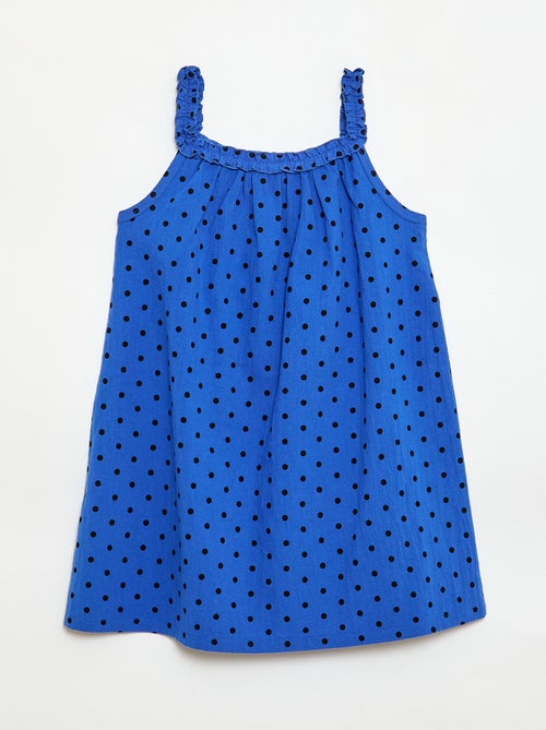 Vestito con spalline e scollo a balze - Kiabi