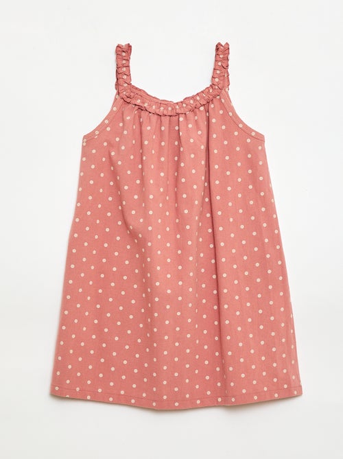 Vestito con spalline e scollo a balze - Kiabi