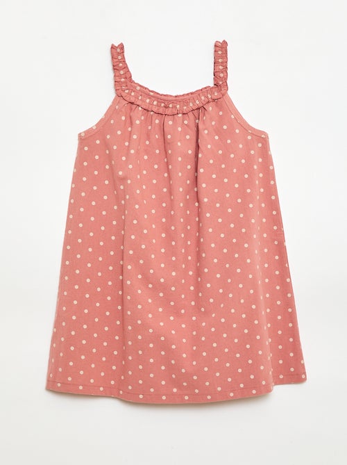 Vestito con spalline e scollo a balze - Kiabi