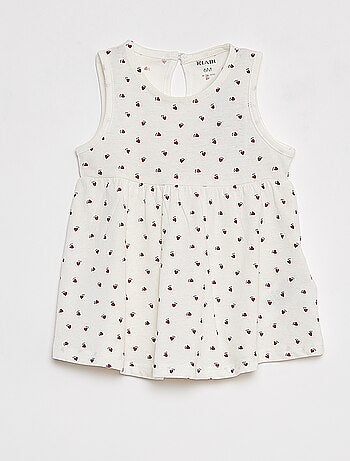 Vestito con spalline e stampa