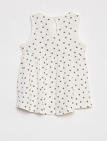 Vestito con spalline e stampa