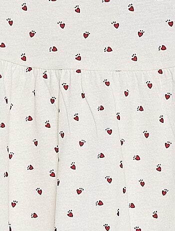 Vestito con spalline e stampa