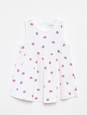 Vestito con spalline e stampa