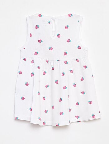 Vestito con spalline e stampa