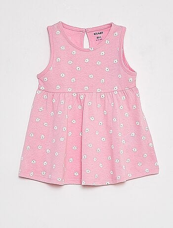 Vestito con spalline e stampa