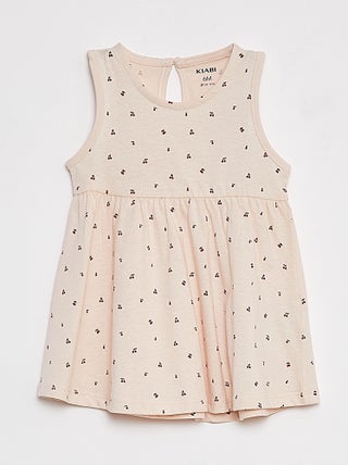 Vestito con spalline e stampa
