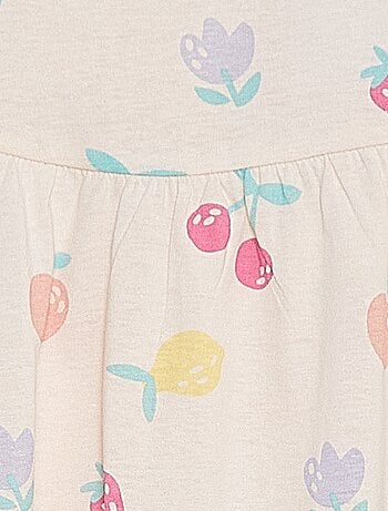 Vestito con spalline e stampa