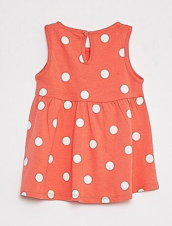 Vestito con spalline e stampa