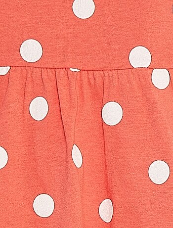 Vestito con spalline e stampa