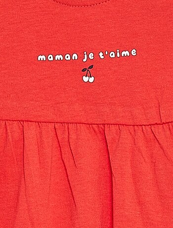 Vestito con spalline e stampa
