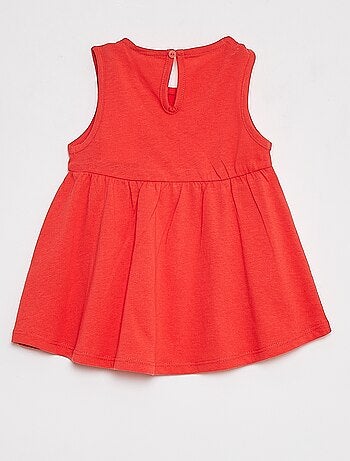 Vestito con spalline e stampa