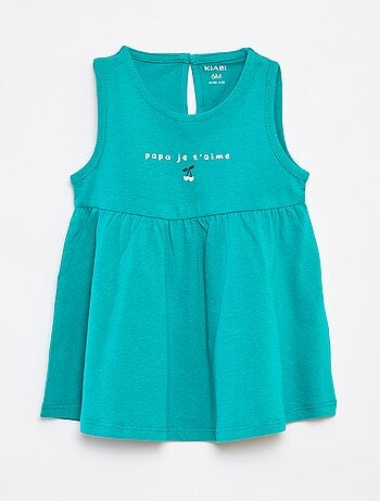 Vestito con spalline e stampa
