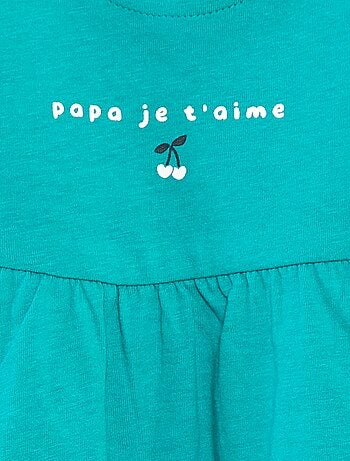 Vestito con spalline e stampa