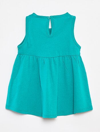 Vestito con spalline e stampa