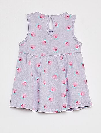 Vestito con spalline e stampa