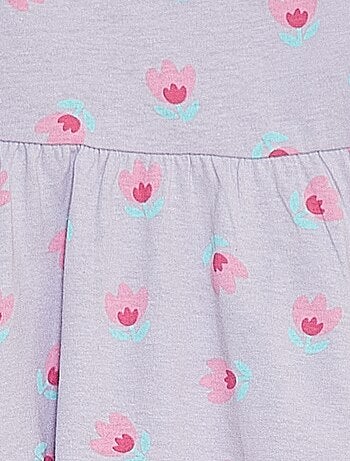 Vestito con spalline e stampa