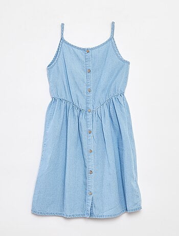 Vestito con spalline in tencel